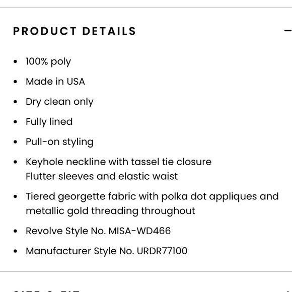 New: MISA x REVOLVE Lillian Dress. Chiffon. Swiss Dot. Size Small - Picture 14 of 16